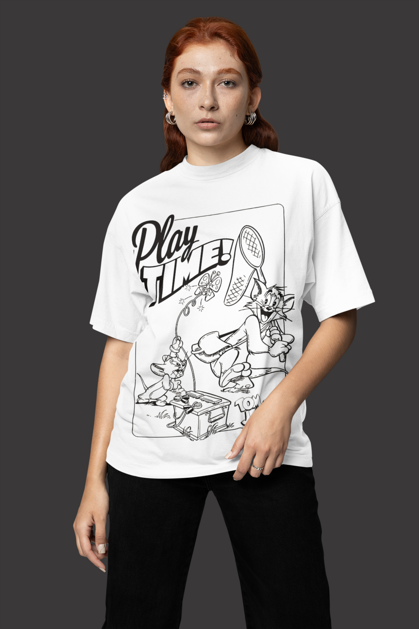 Tom & Jerry : Play Time Oversized T-shirt