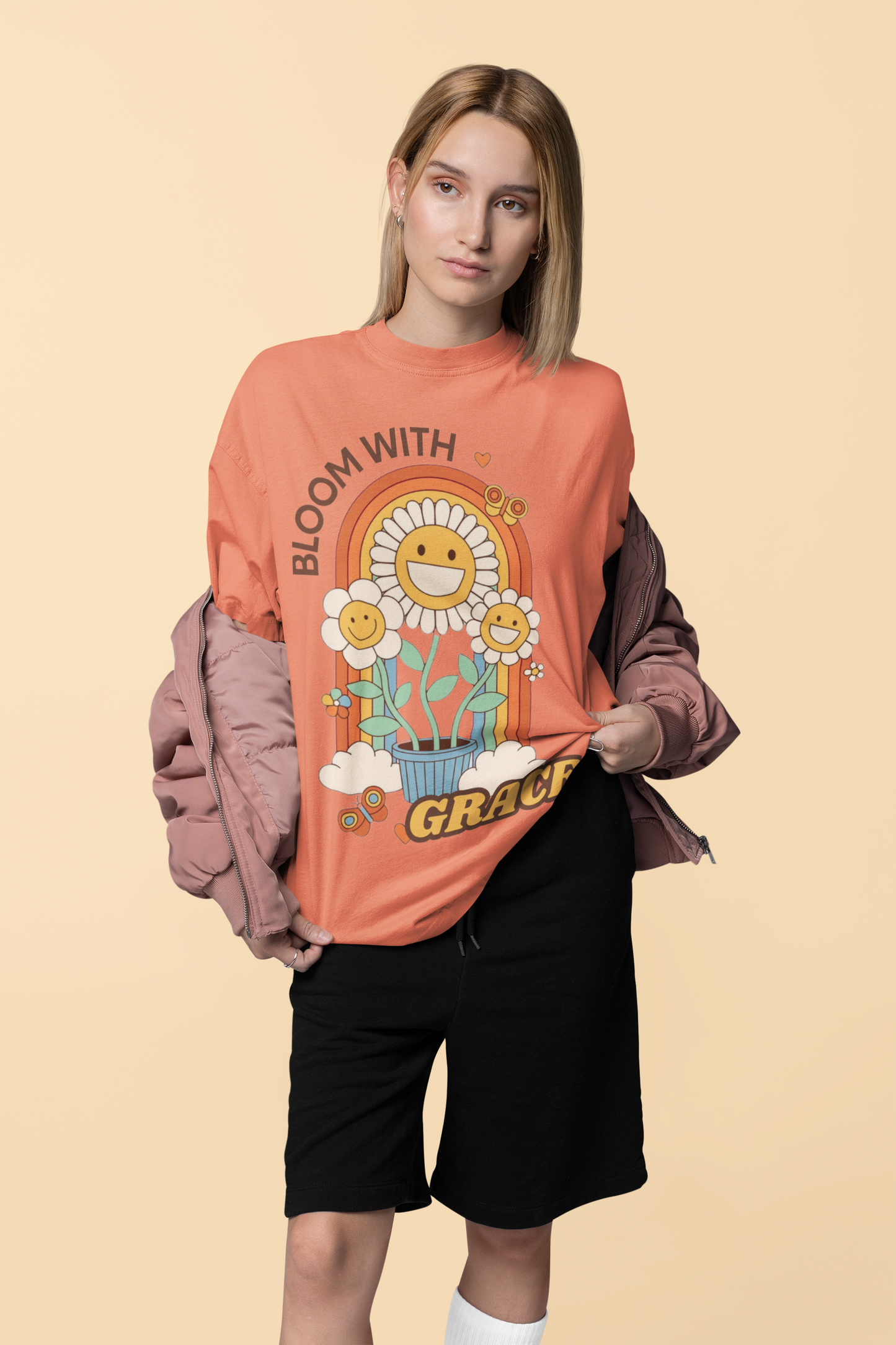 Bloom With Grace Oversized T-shirt