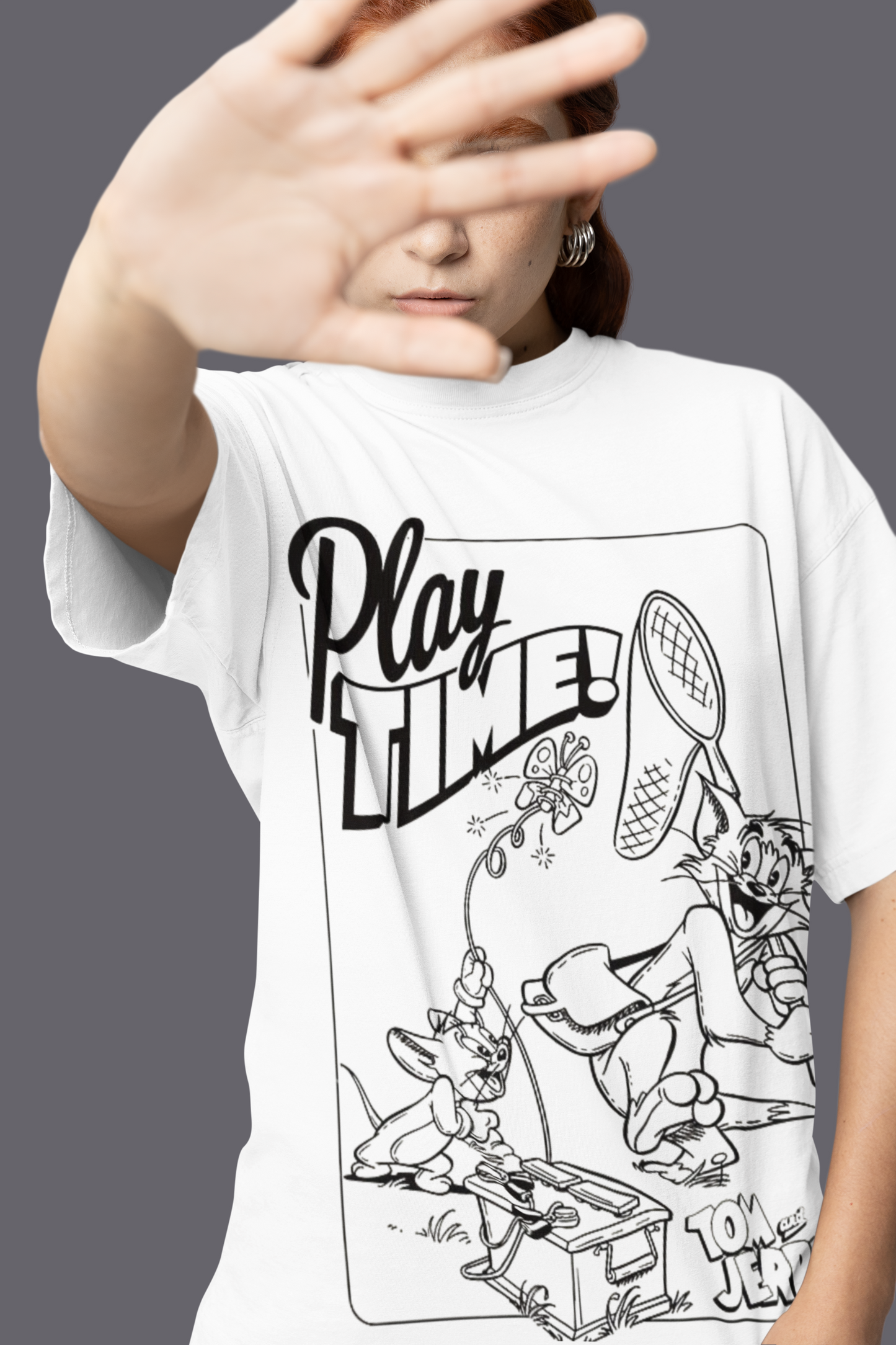 Tom & Jerry : Play Time Oversized T-shirt