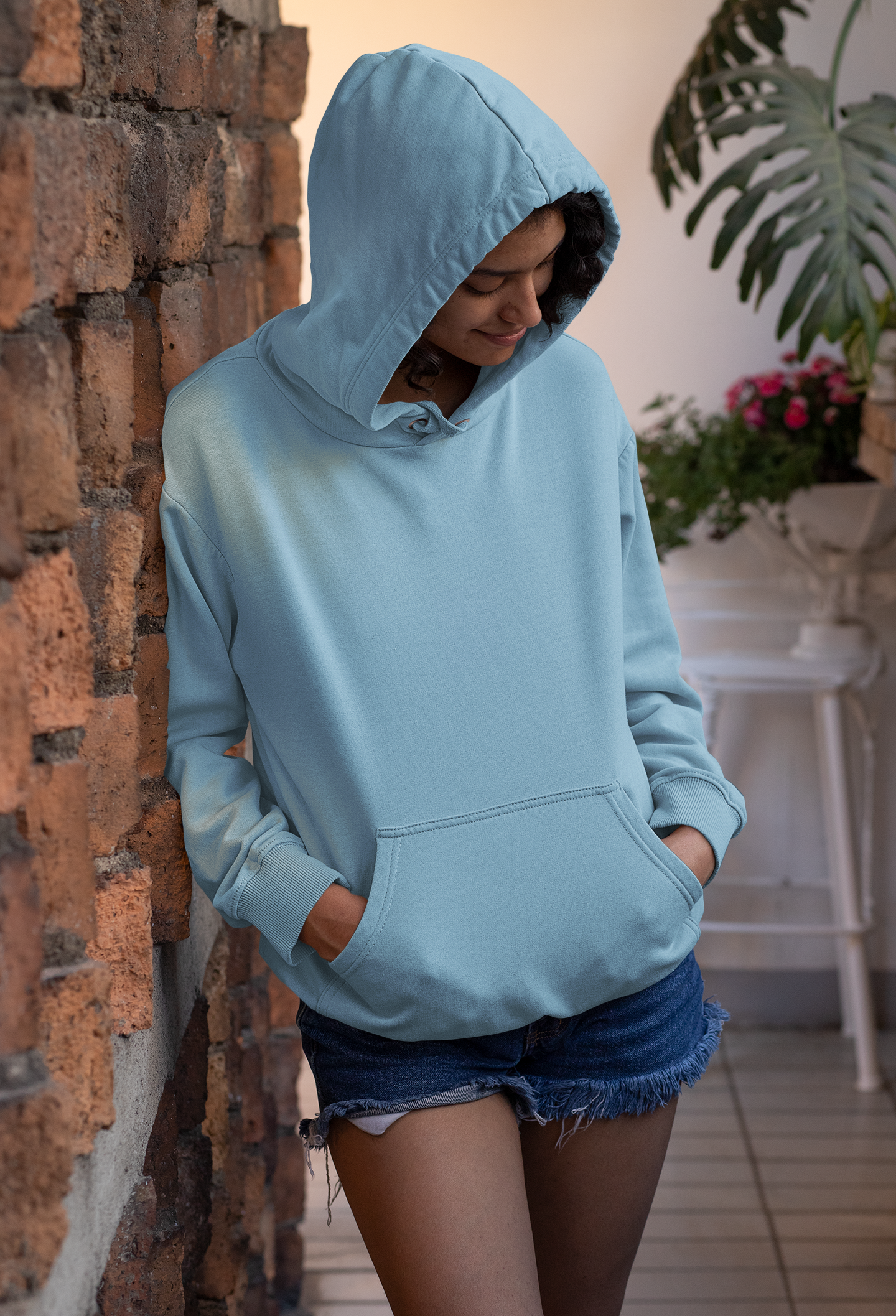 Solids : Sky Blue Hoodie