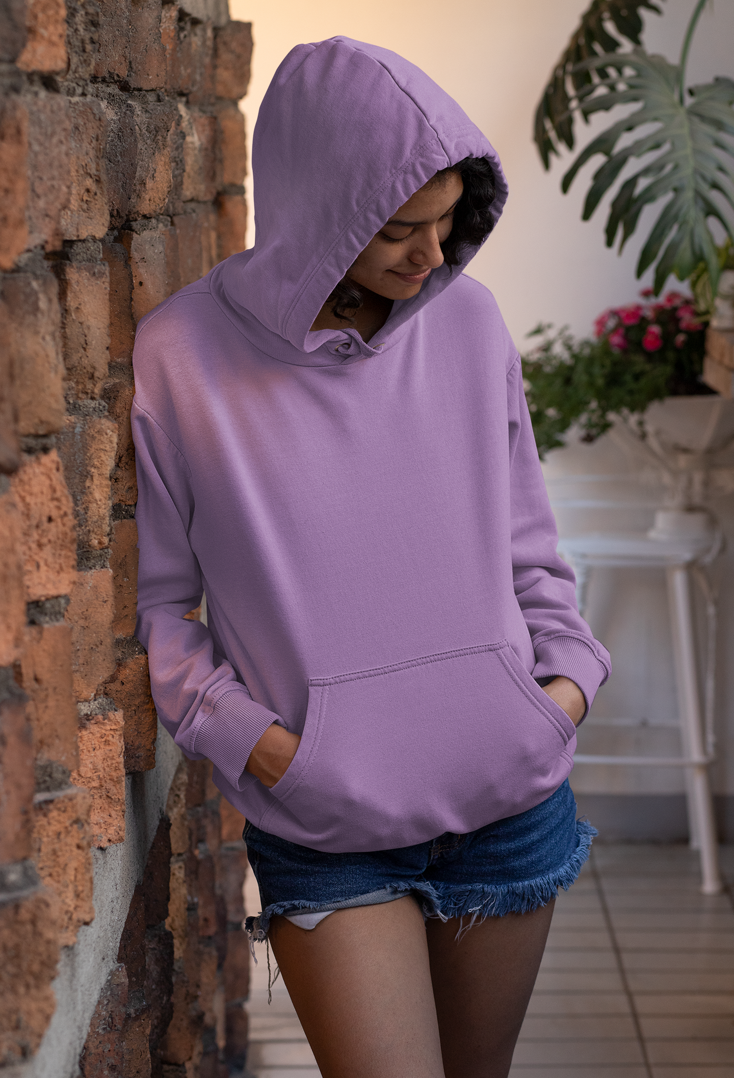 Solids : Lavender Hoodie