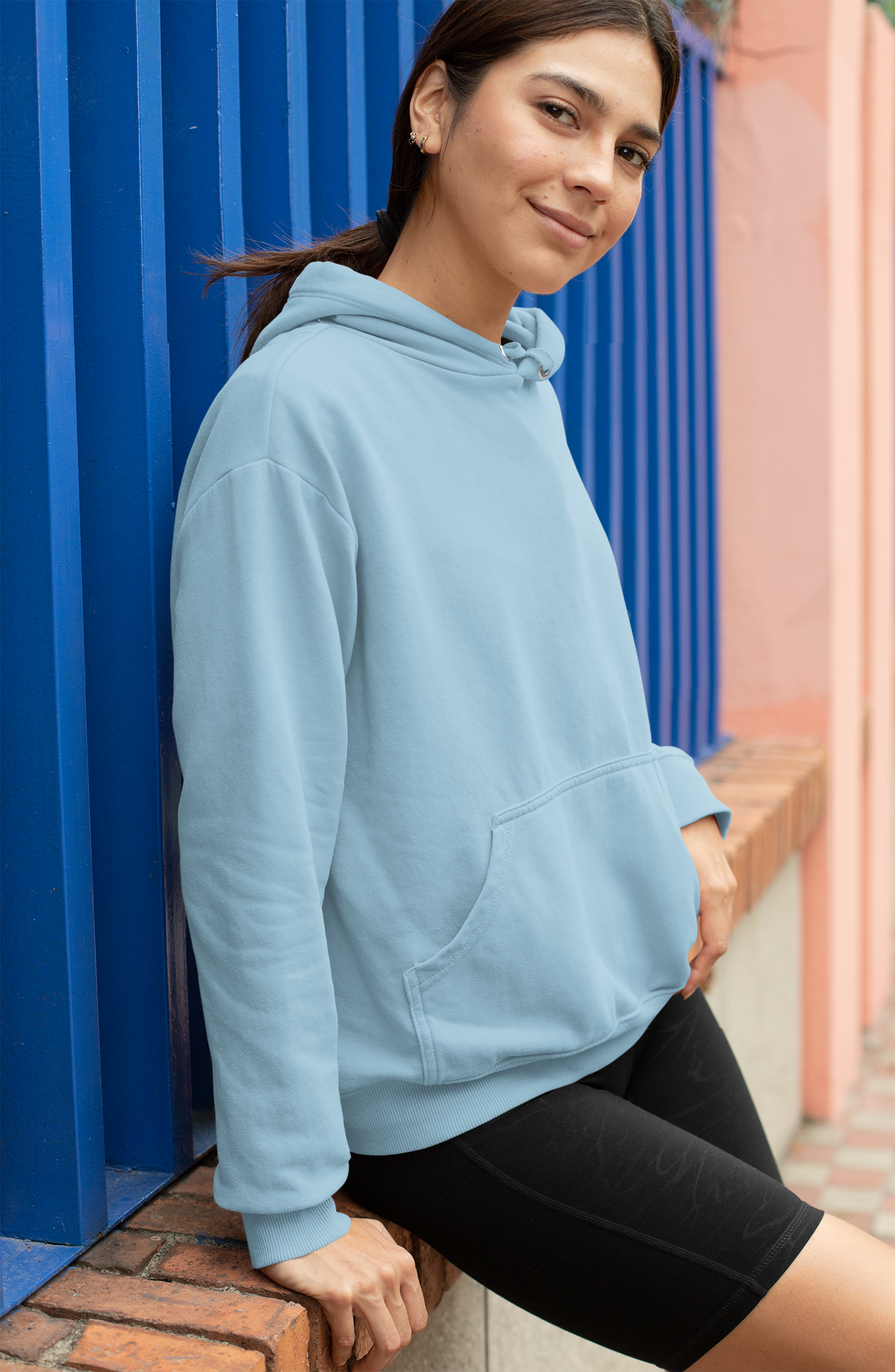 Solids : Sky Blue Hoodie