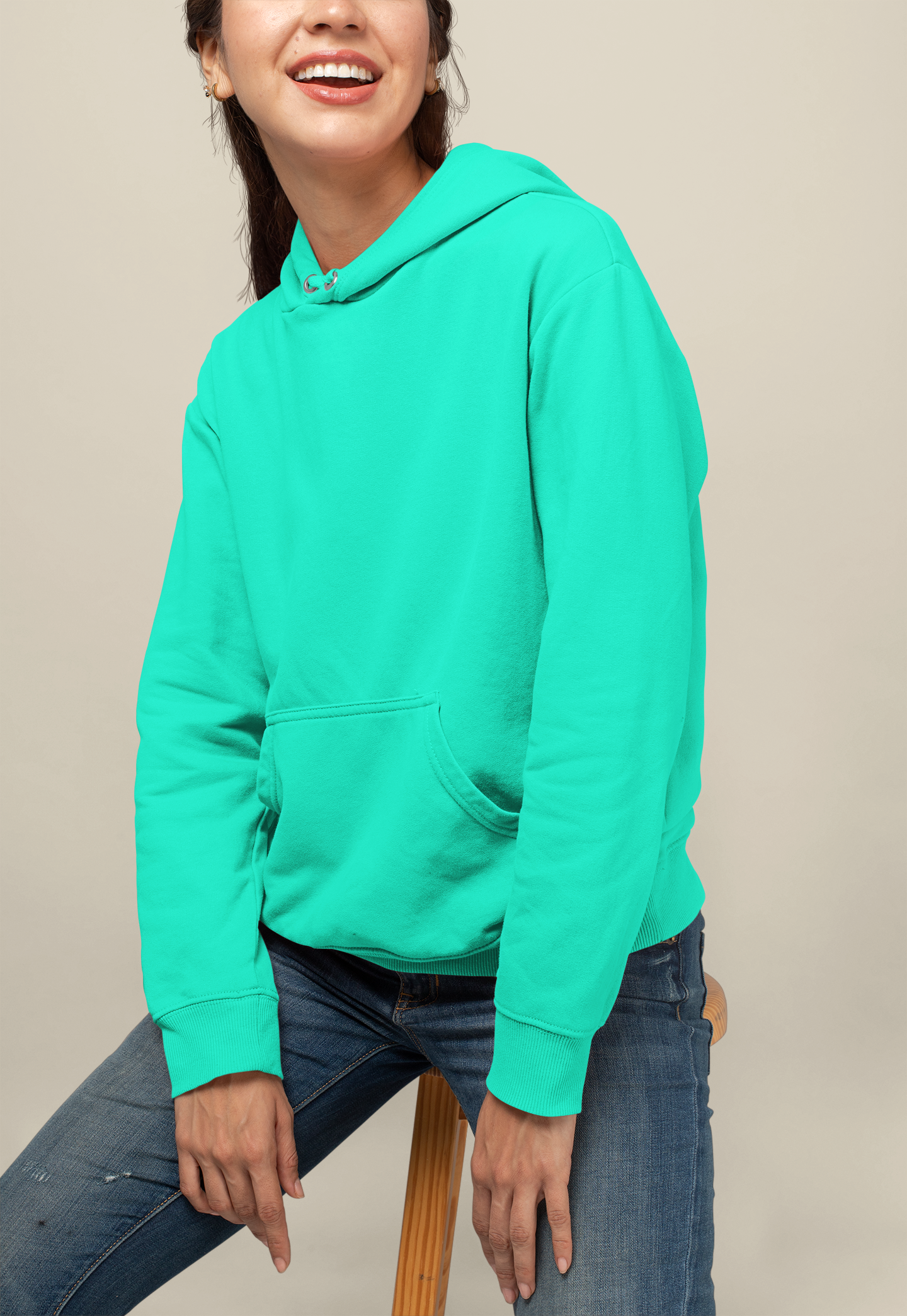 Solids : Aquamarine Hoodie