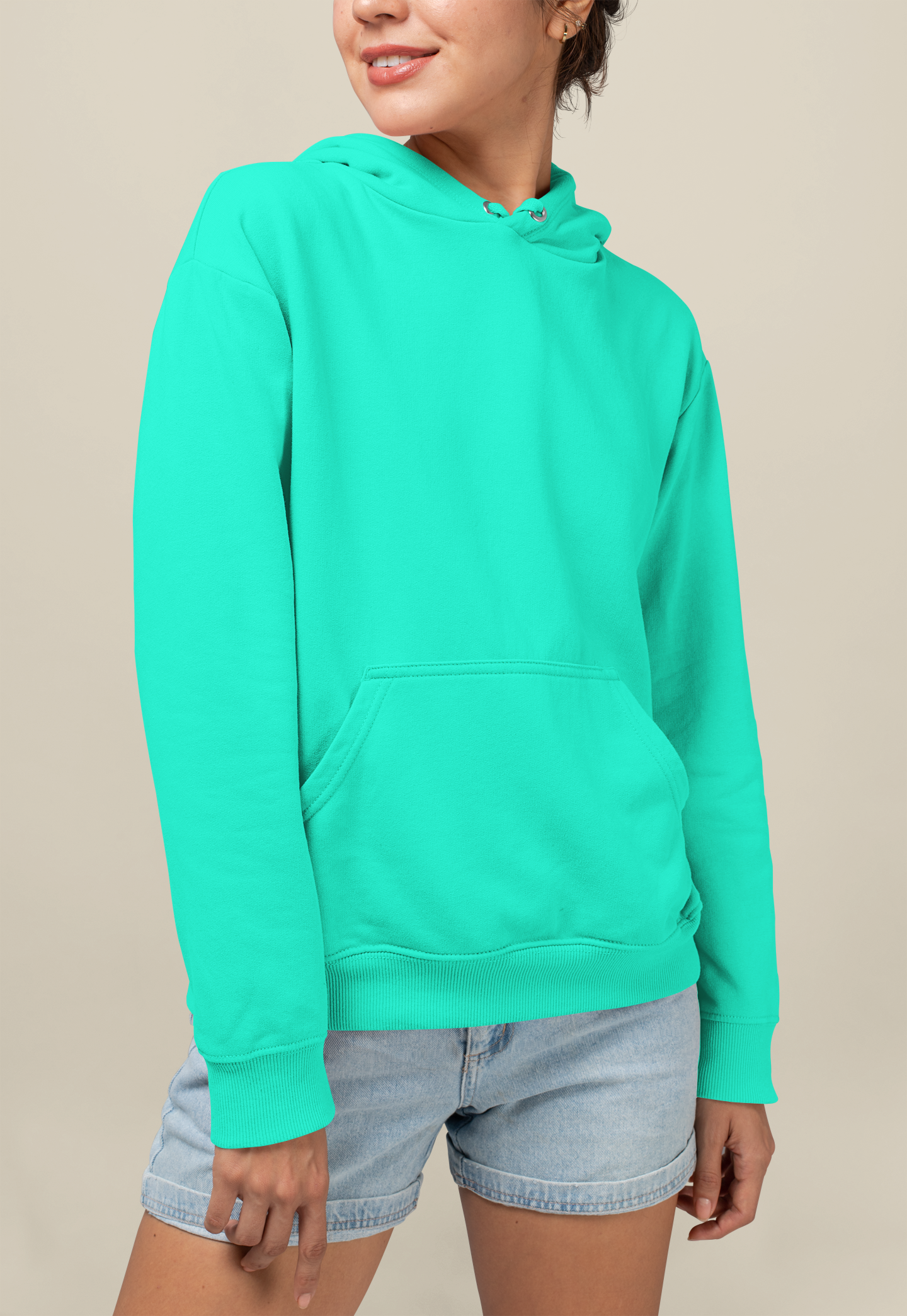 Solids : Aquamarine Hoodie