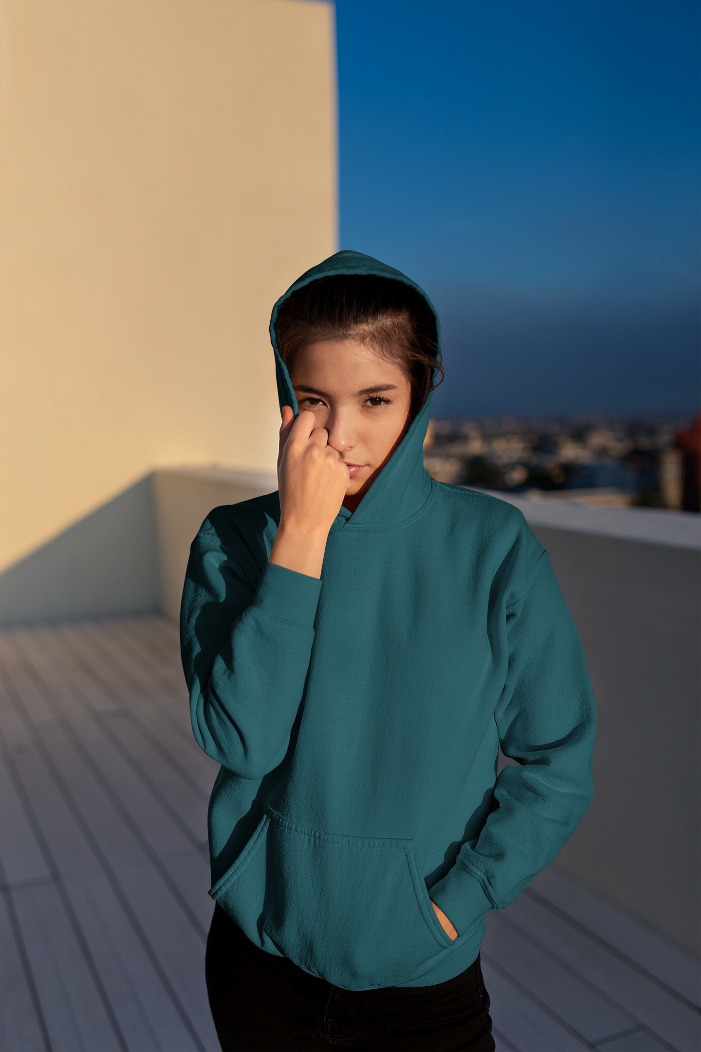 Solids : Dark Green Hoodie