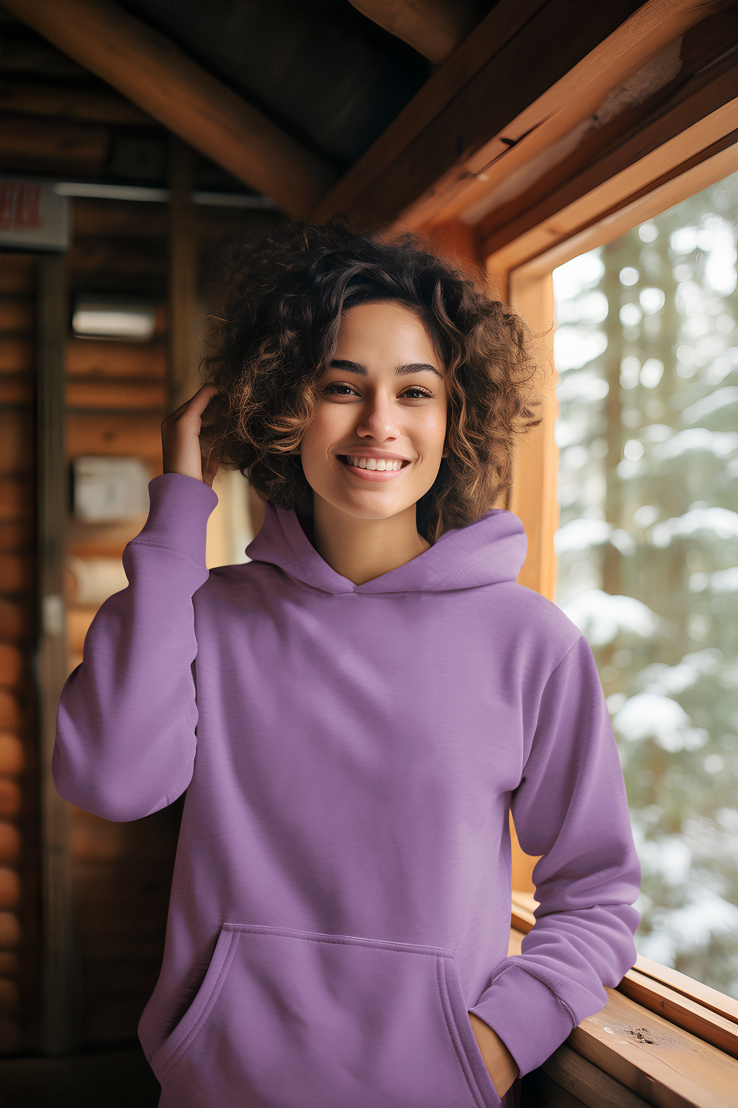Solids : Lavender Hoodie