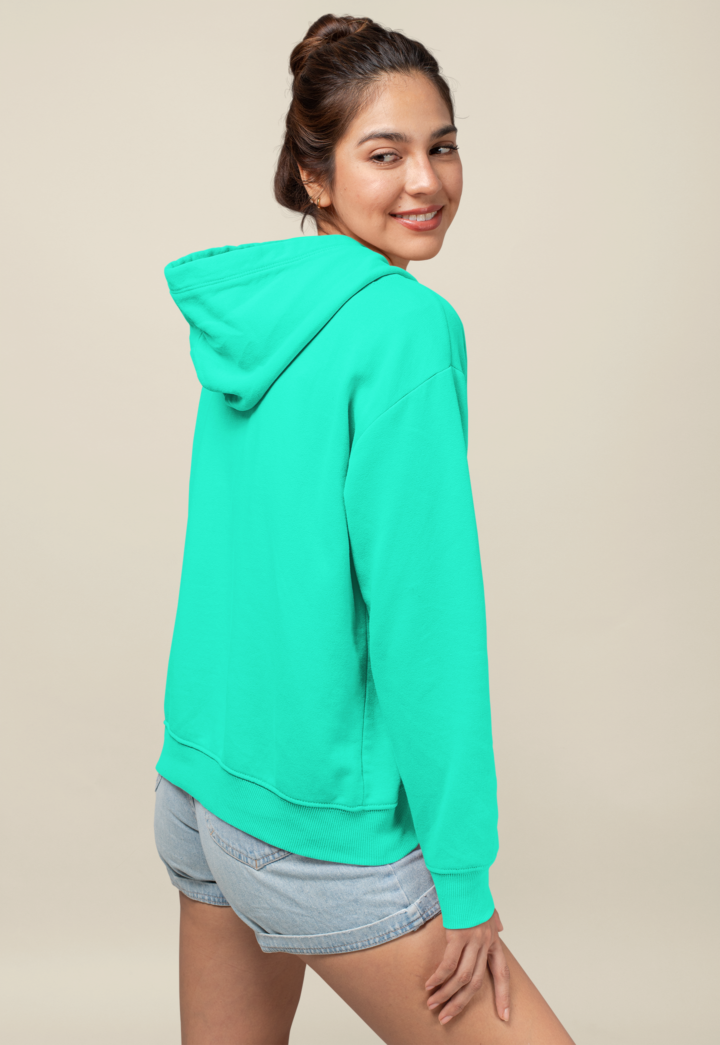 Solids : Aquamarine Hoodie
