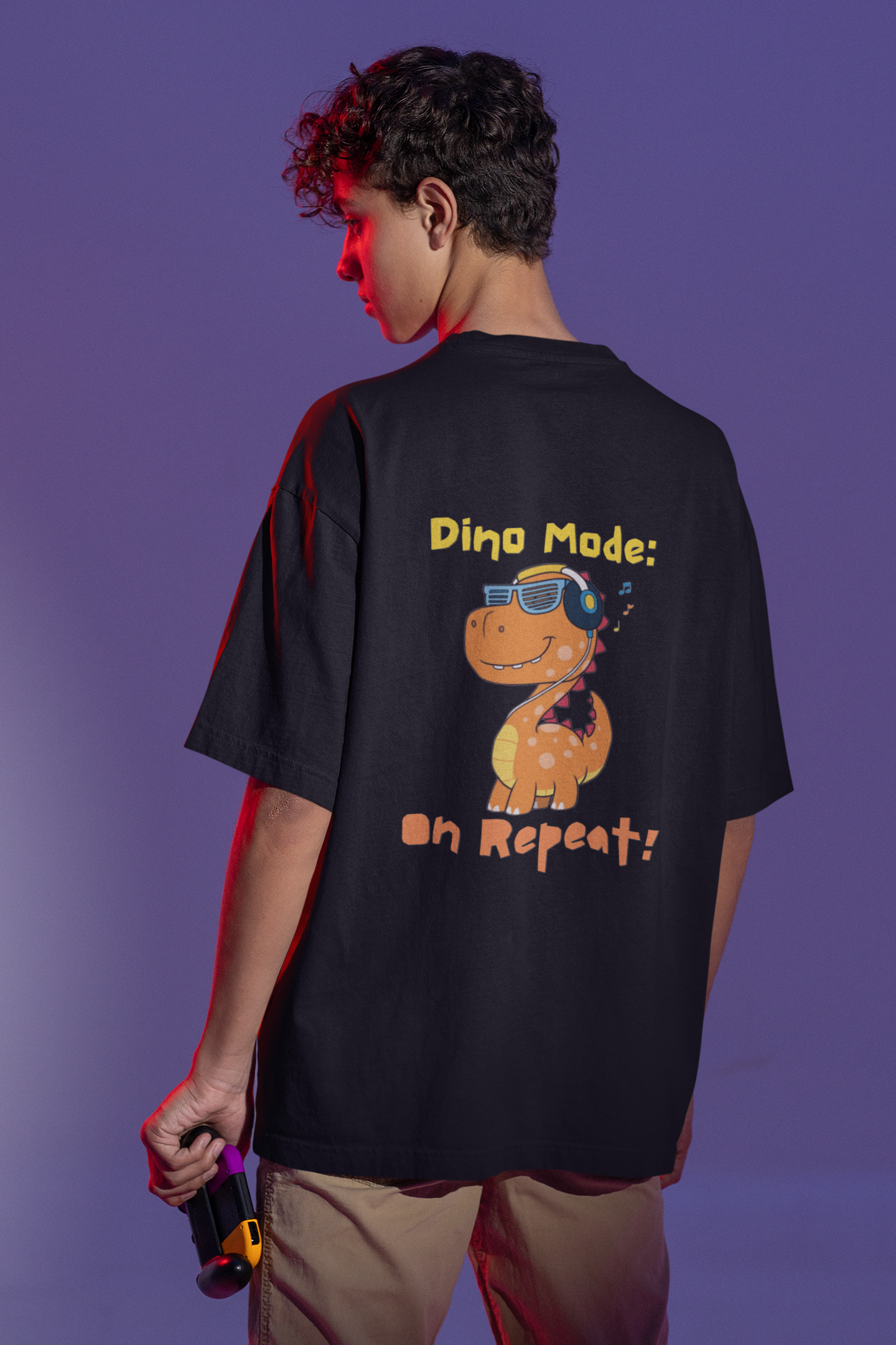 Dino Mode : On Repeat! Oversized T-shirt