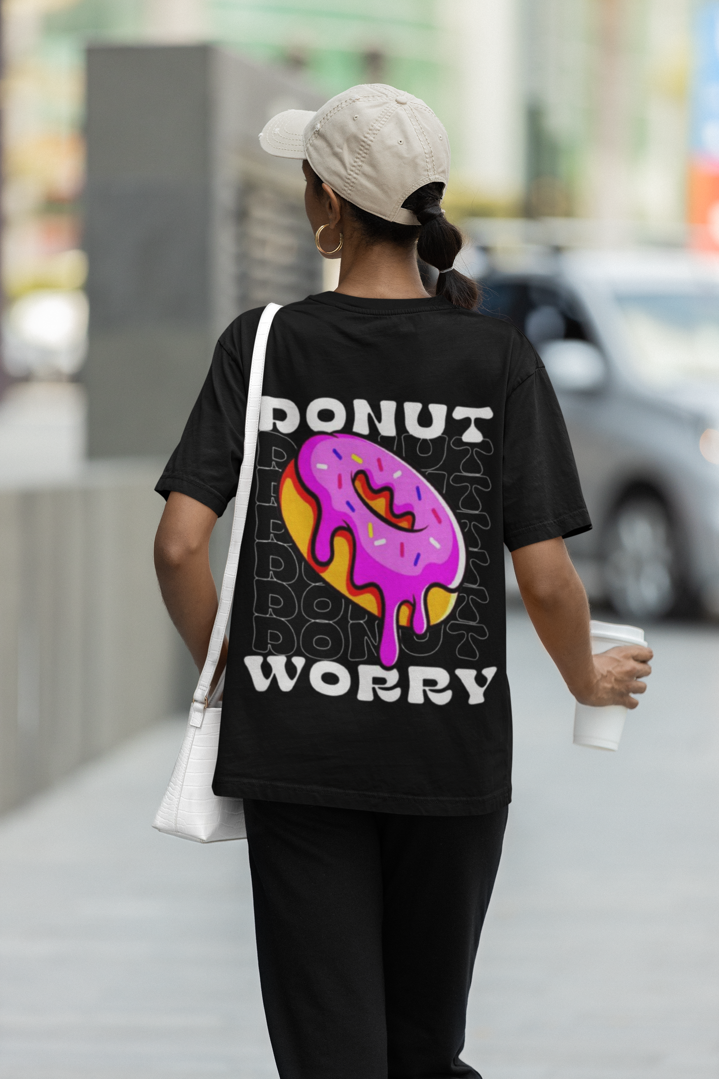 Donut Worry oversized T-shirt