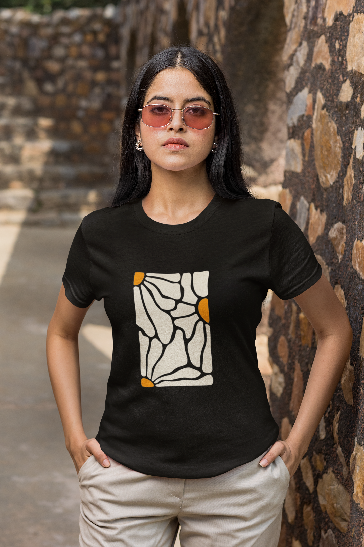 Abstract Flower T-shirt