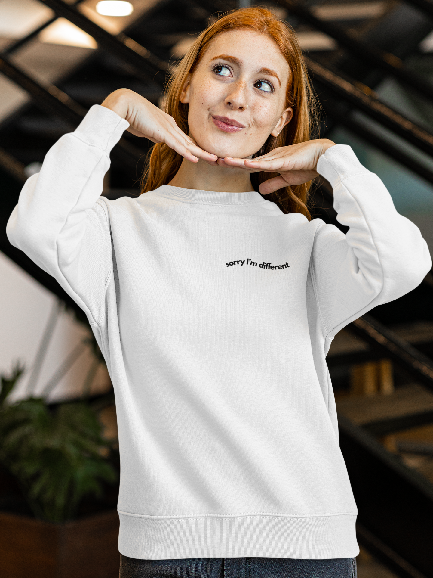 Sorry I'm Different Oversized Sweatshirt