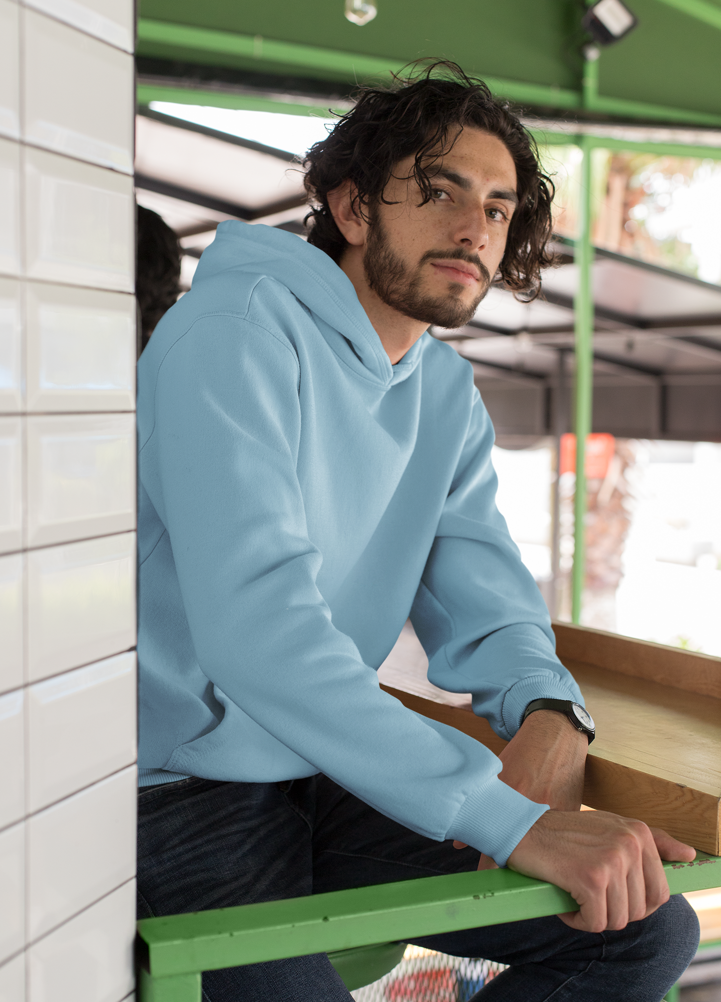 Solids : Sky Blue Hoodie