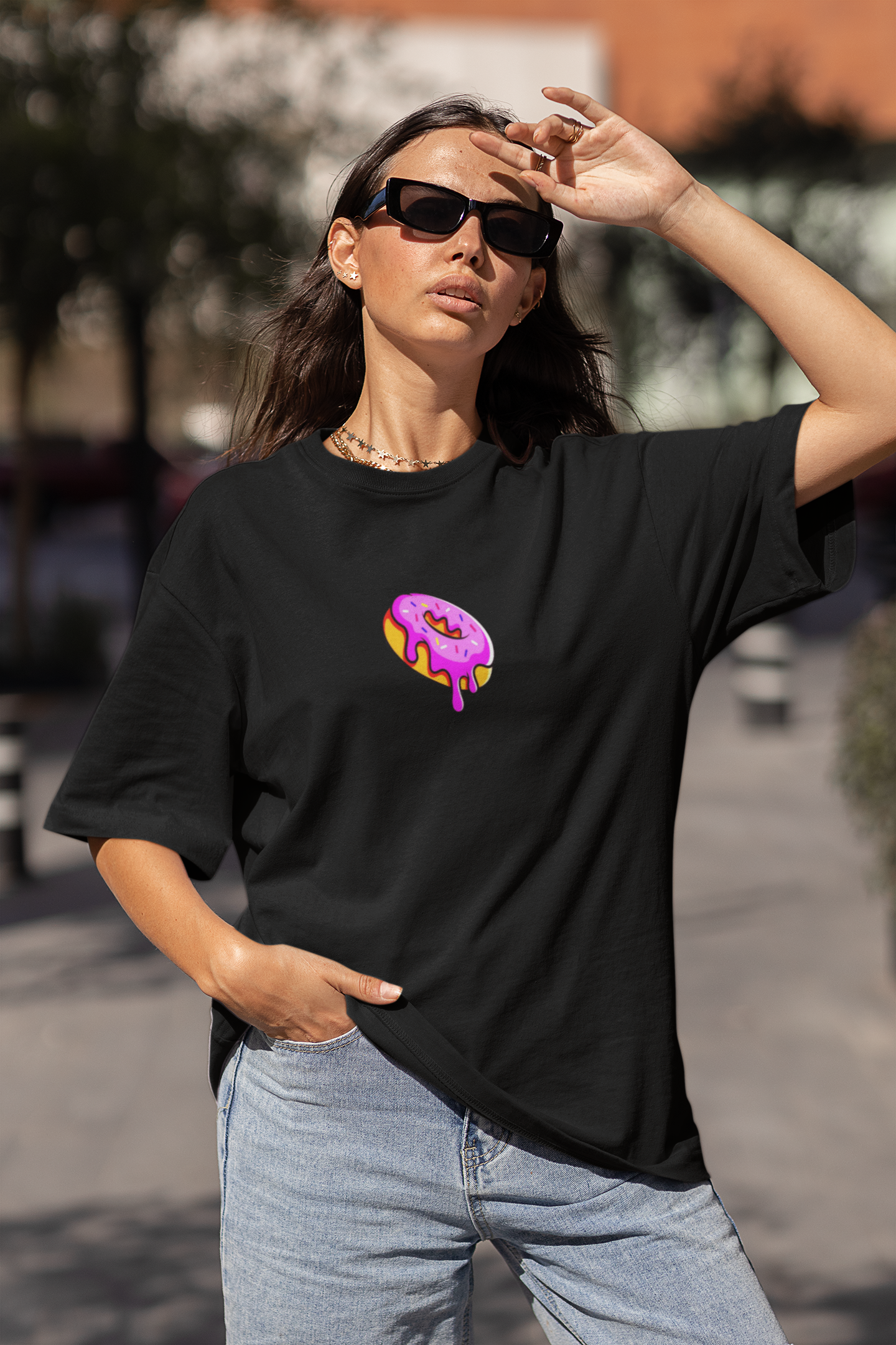 Donut Worry oversized T-shirt