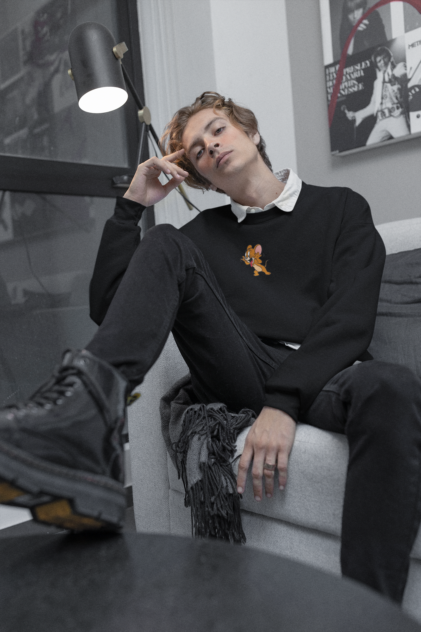 Tom and Jerry : Trouble Maker Oversized Sweatshirt