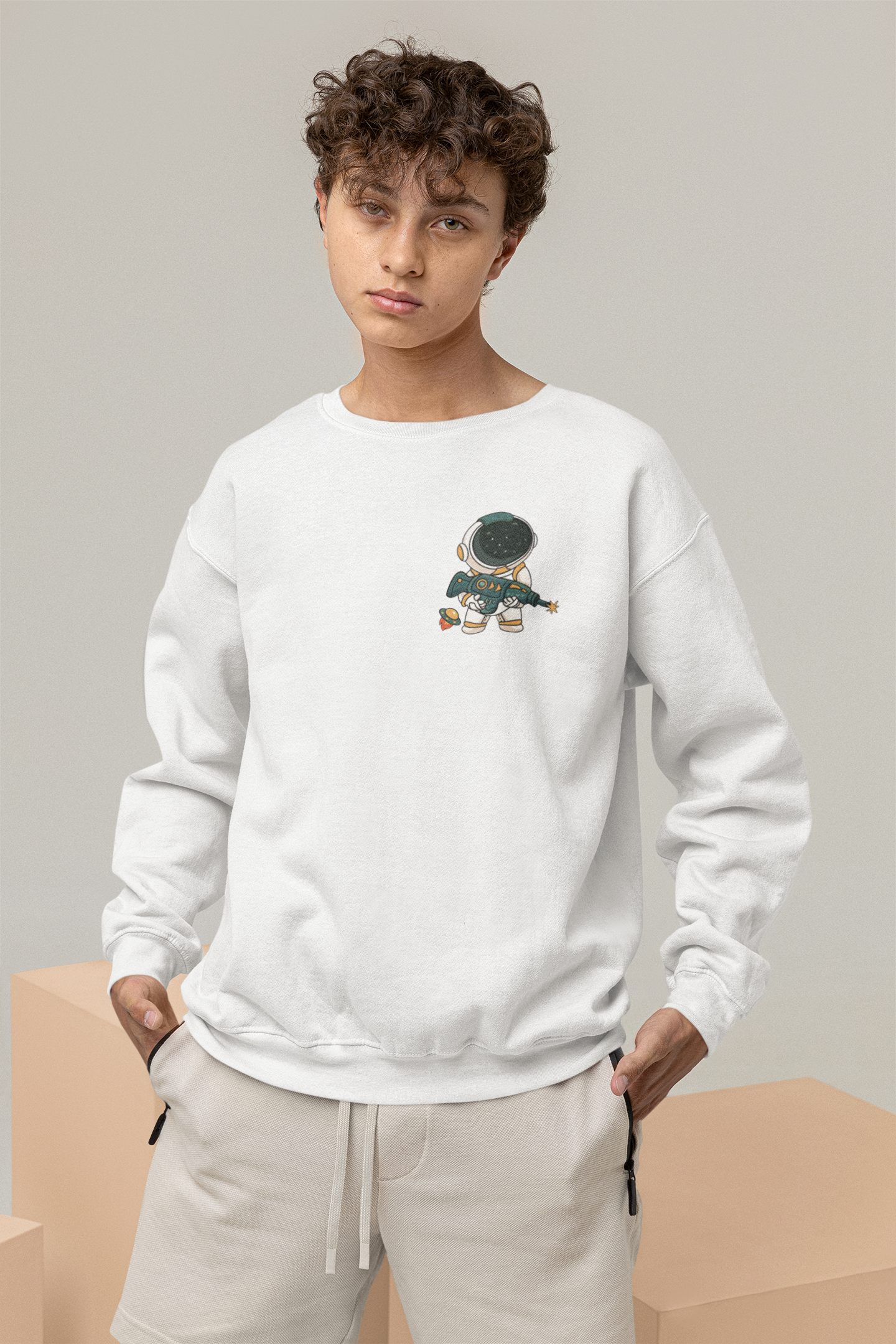 Space Oversized Sweatshirt