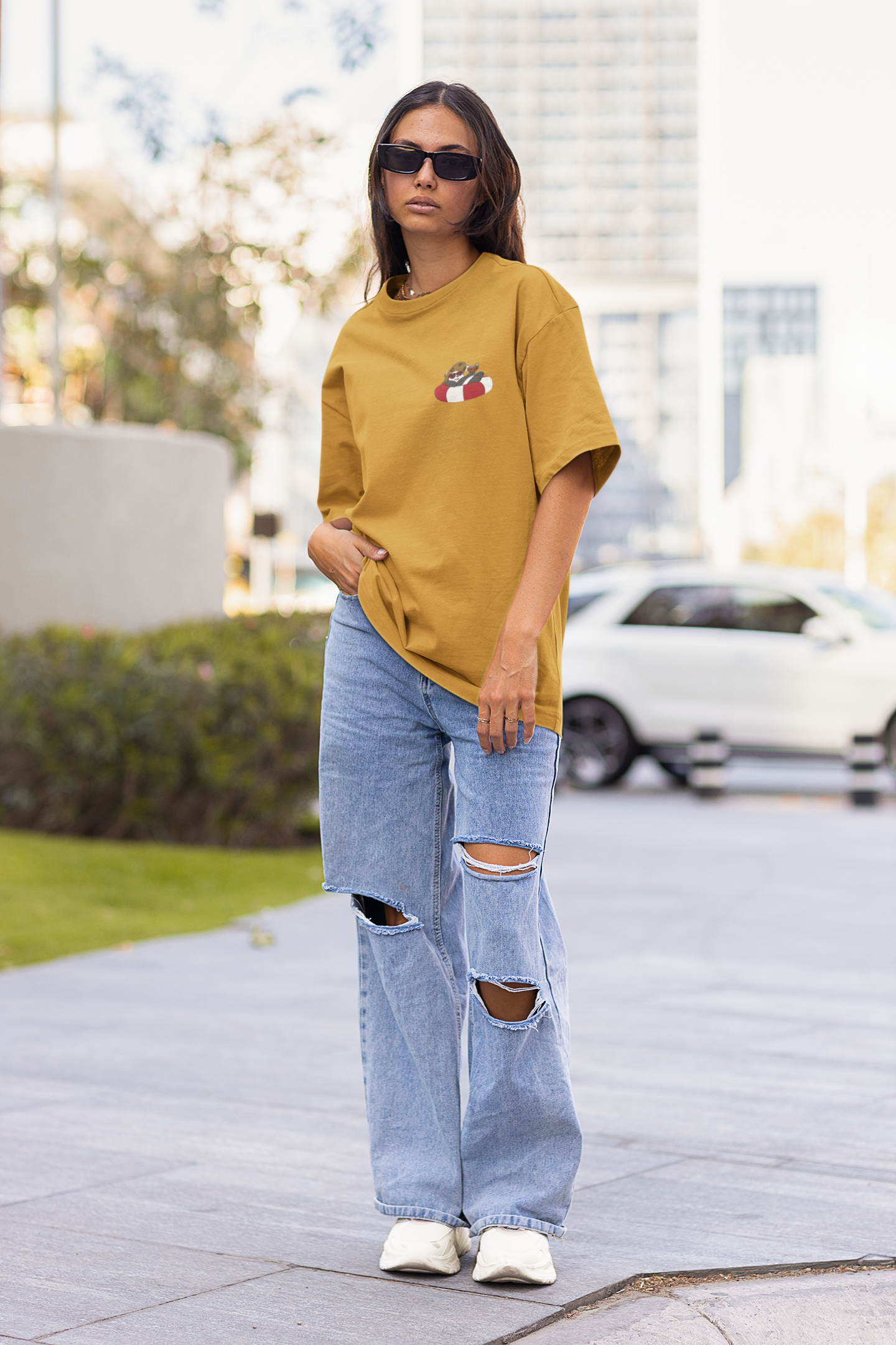 Floatin' with Panda Oversized T-shirt