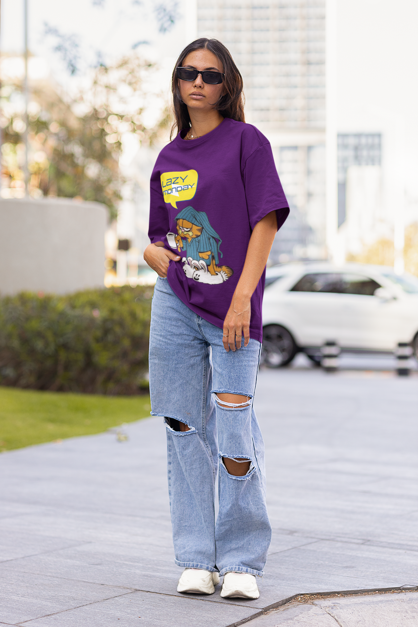 Garfield's Lazy Monday Oversized T-shirt