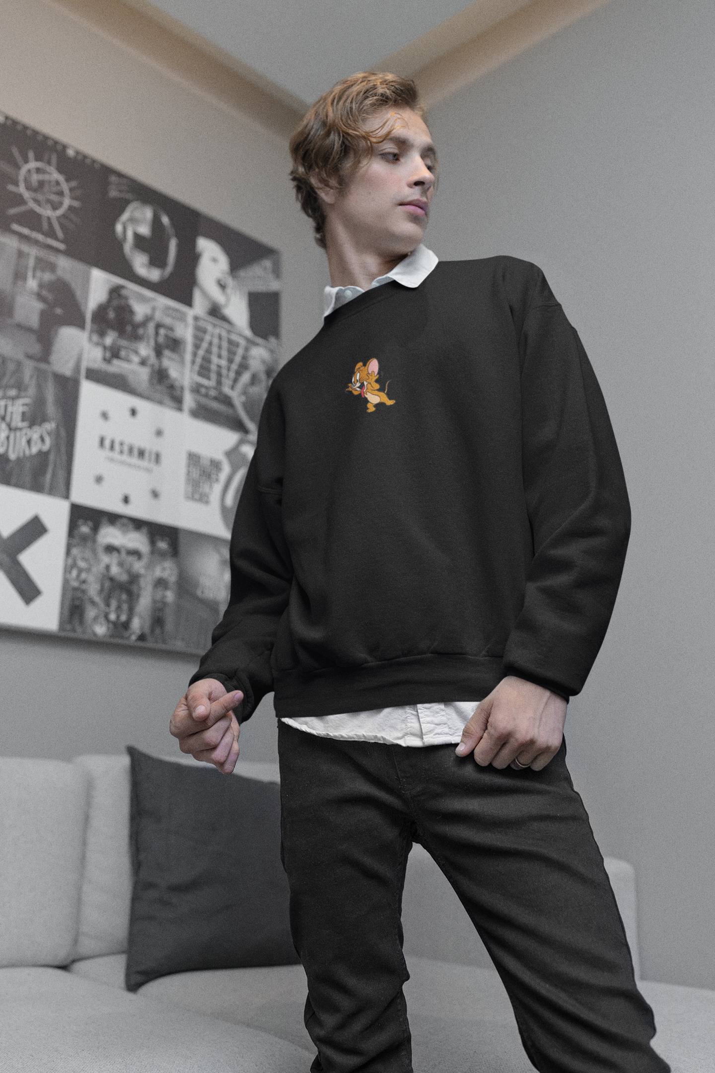 Tom and Jerry : Trouble Maker Oversized Sweatshirt