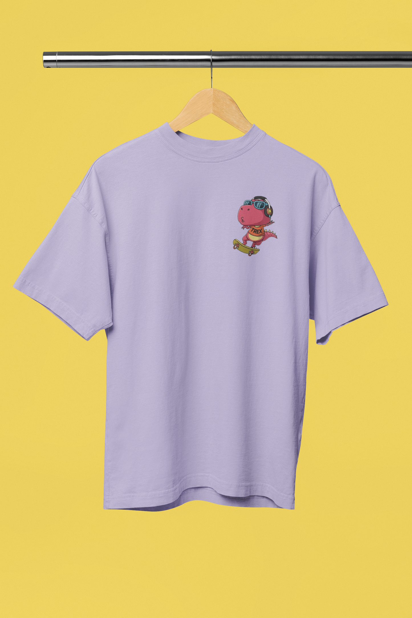 Trex and Skateboard Oversized T-shirt