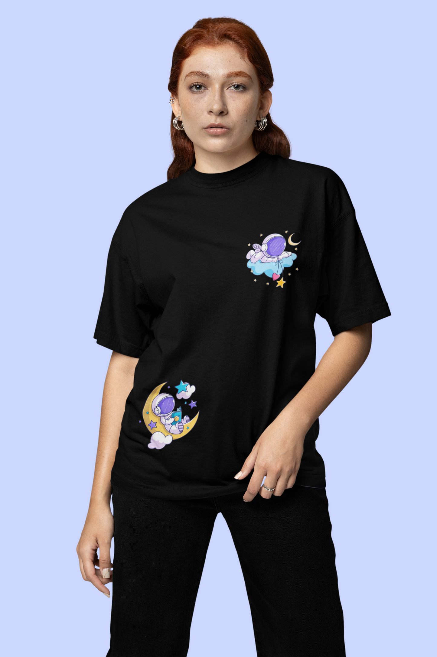 Space Night Oversized T-shirt