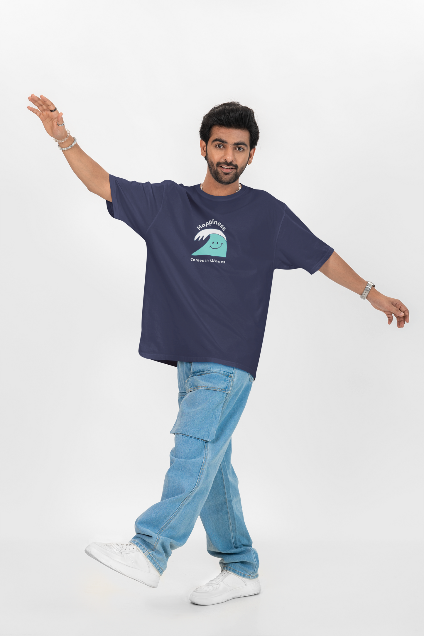 Happiness Comes in Waves Oversized T-shirt