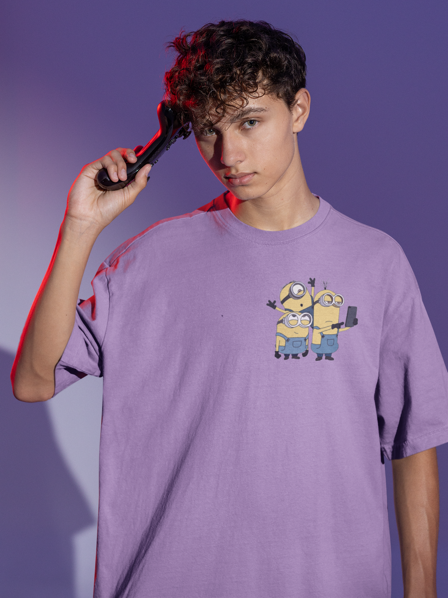 Selfie With Minions Oversized T-shirt