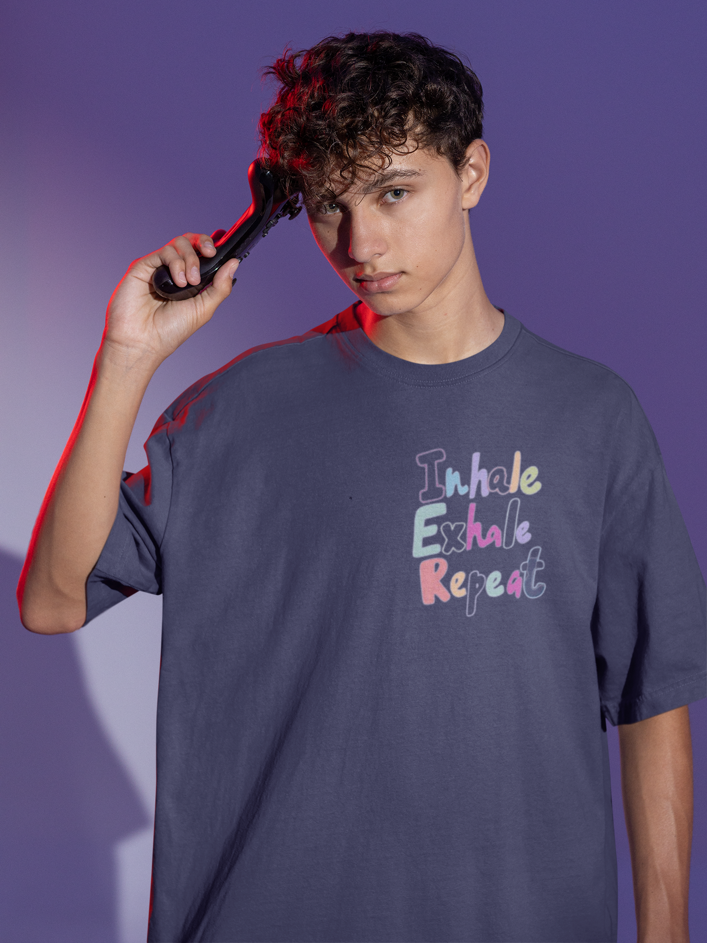Inhale Exhale Repeat Oversized T-shirt