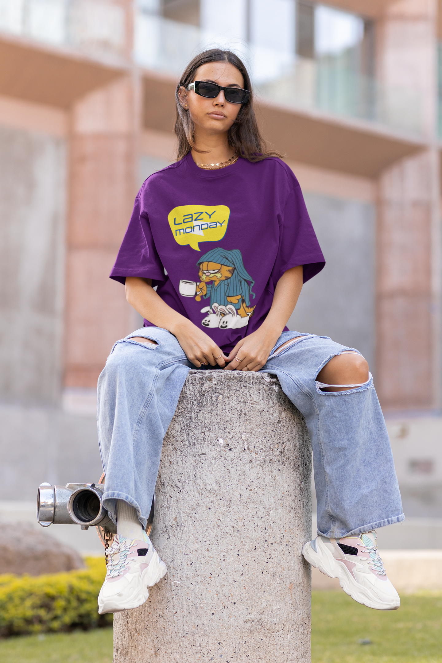Garfield's Lazy Monday Oversized T-shirt