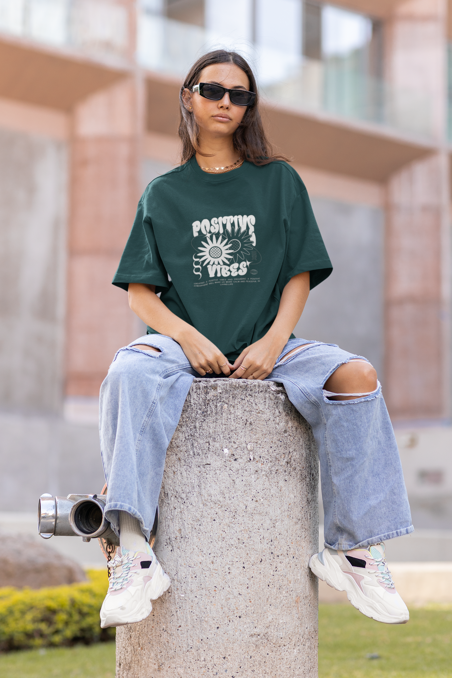 Positive Vibes Oversized T-shirt