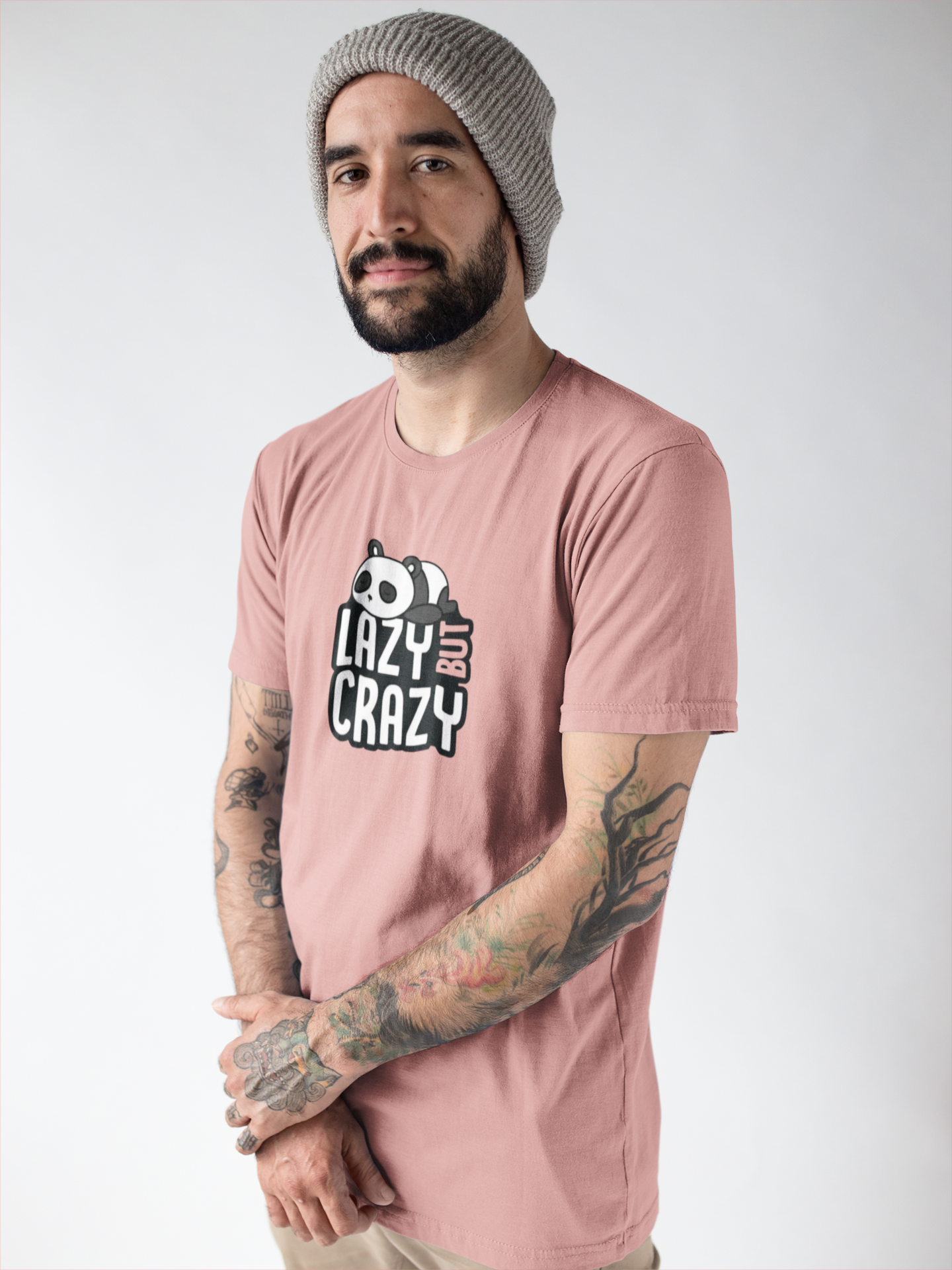 Panda : Lazy But Crazy T-shirt