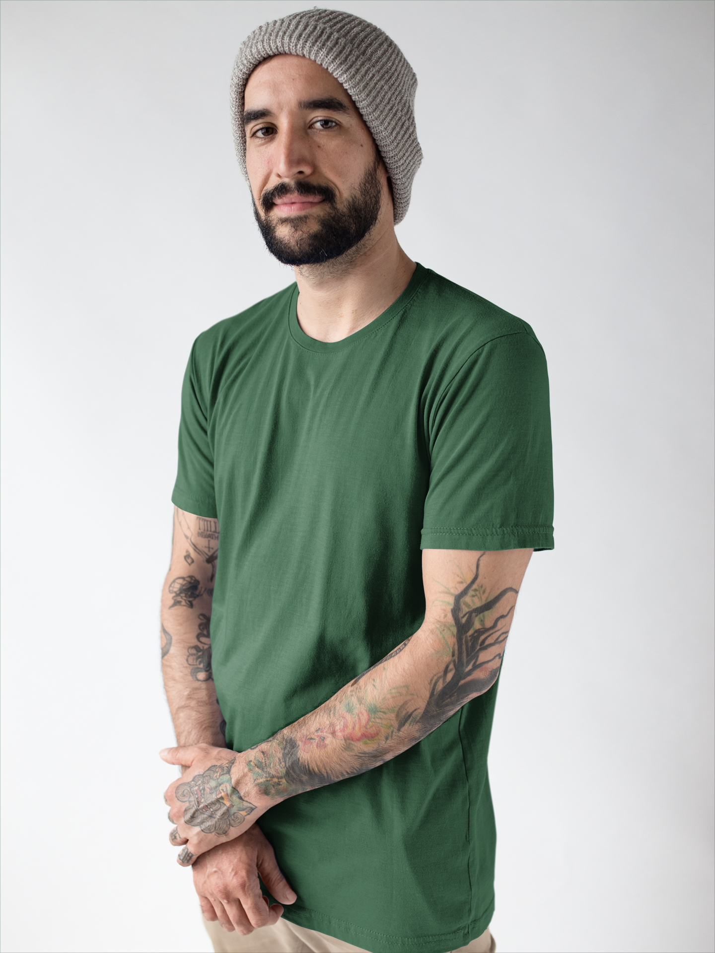 Solids : Bottle Green Classic T-shirt