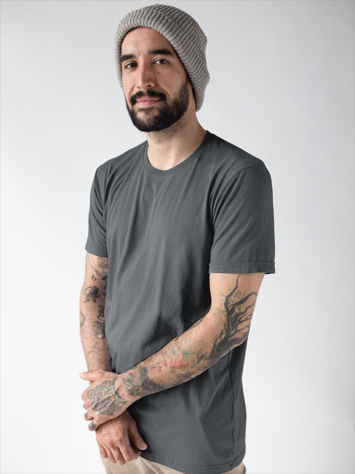 Solids : Grey Classic T-shirt