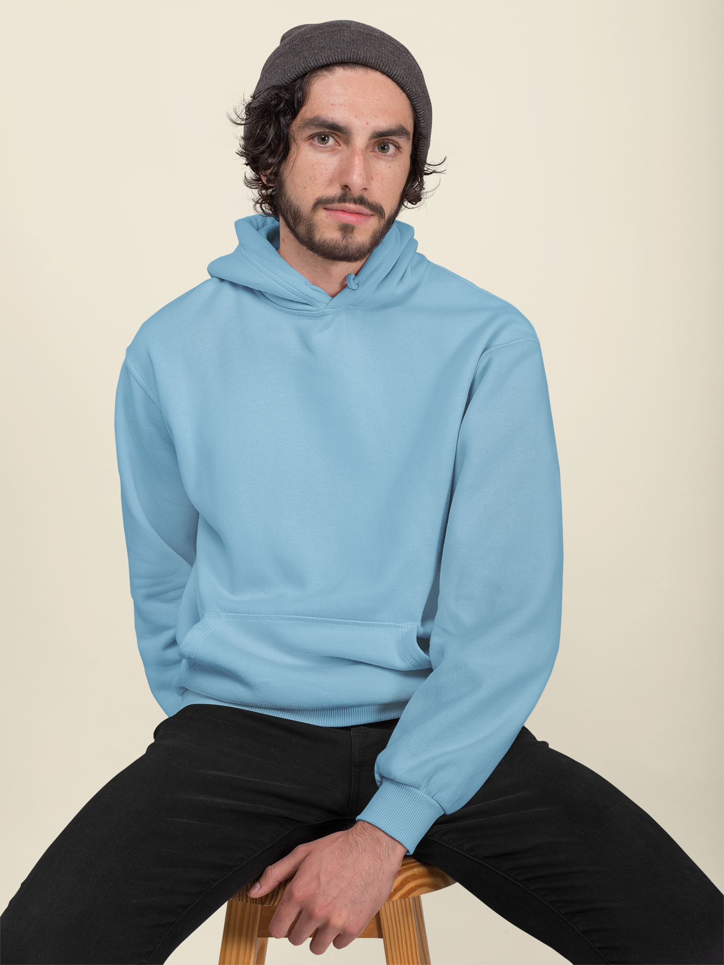 Solids : Sky Blue Hoodie