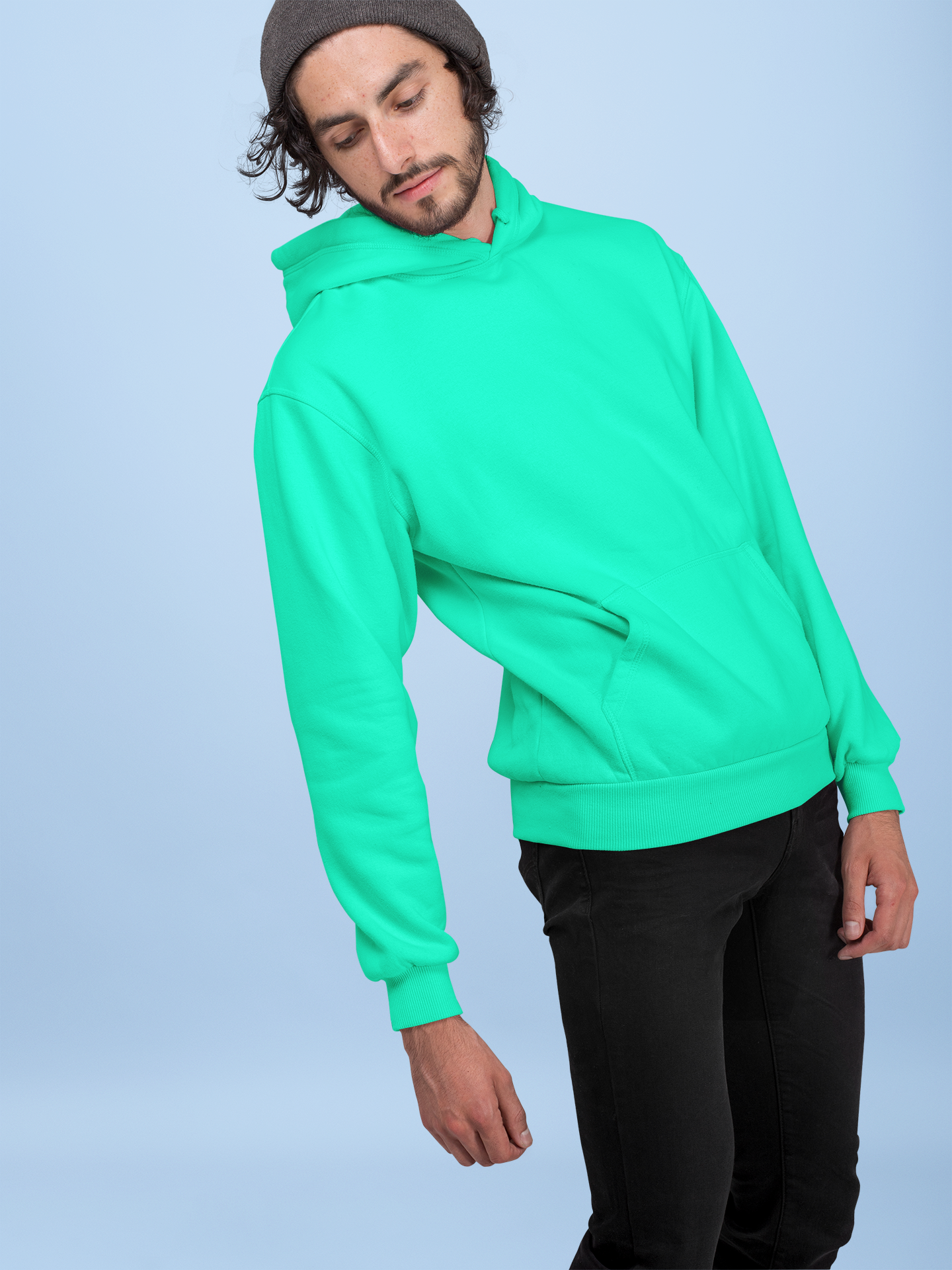 Solids : Aquamarine Hoodie
