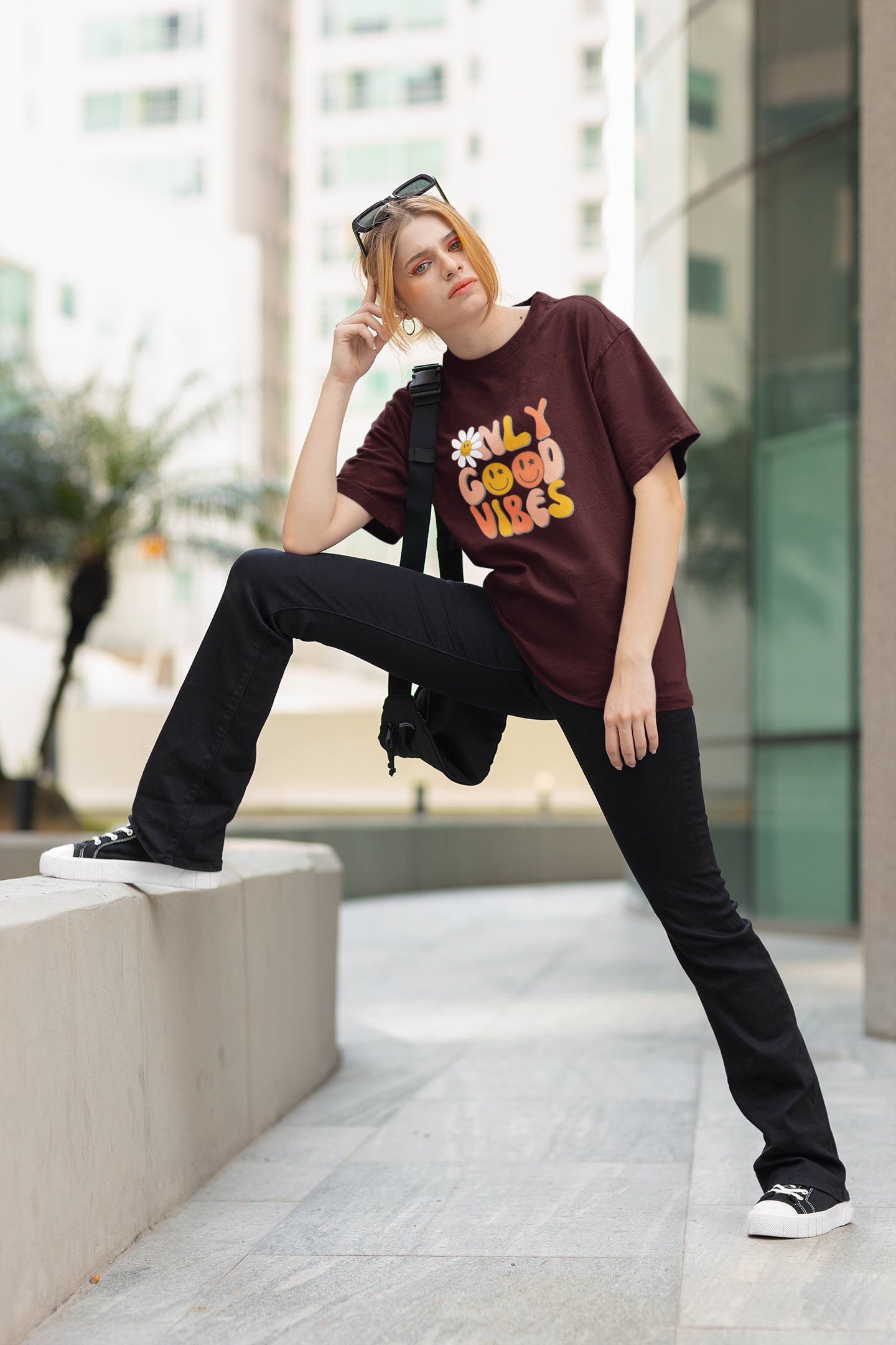 Only Good Vibes Oversized T-shirt