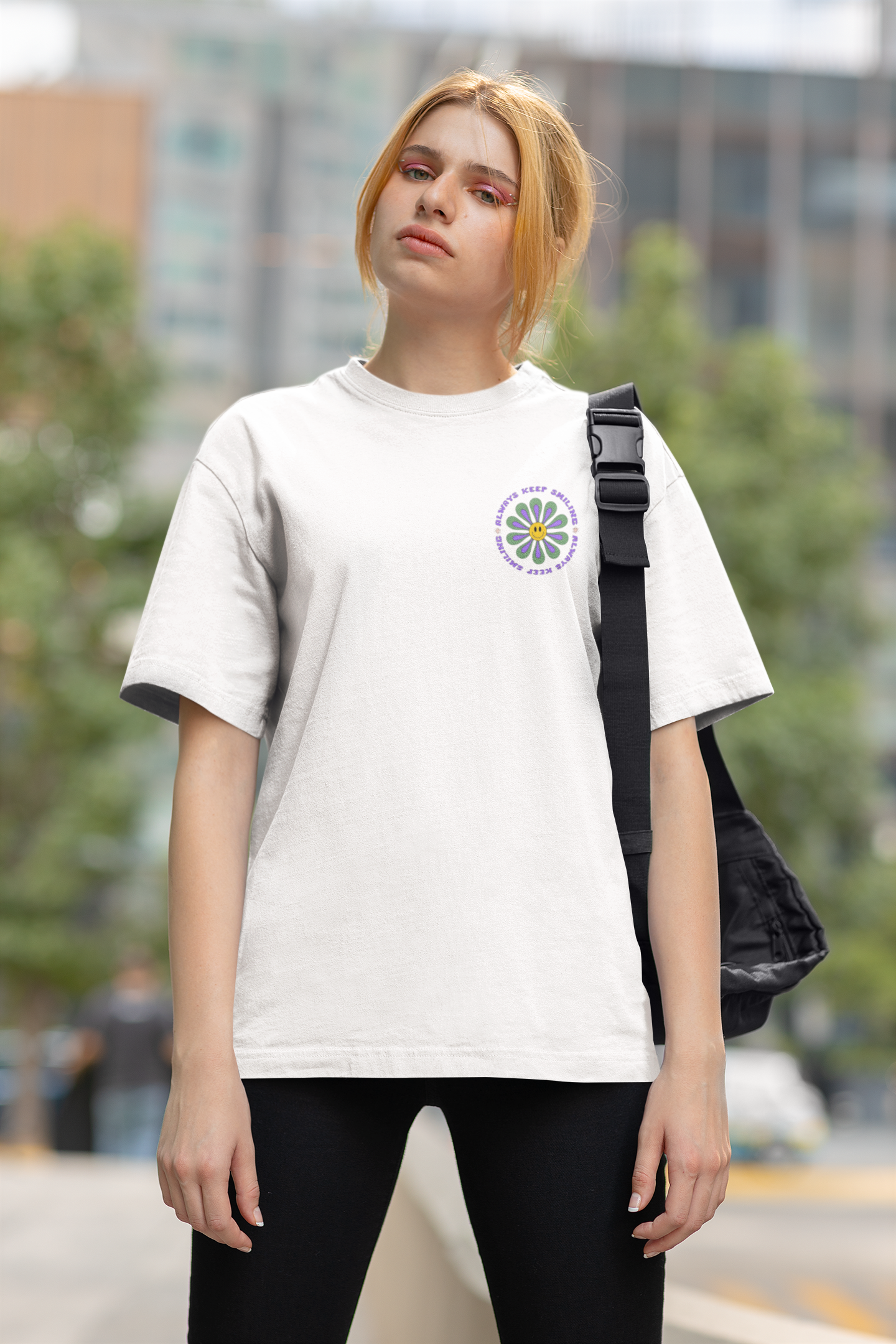 Always Keep Smiling Oversized T-shirt