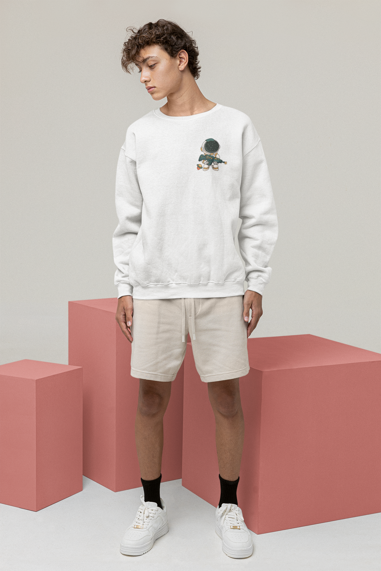 Space Oversized Sweatshirt