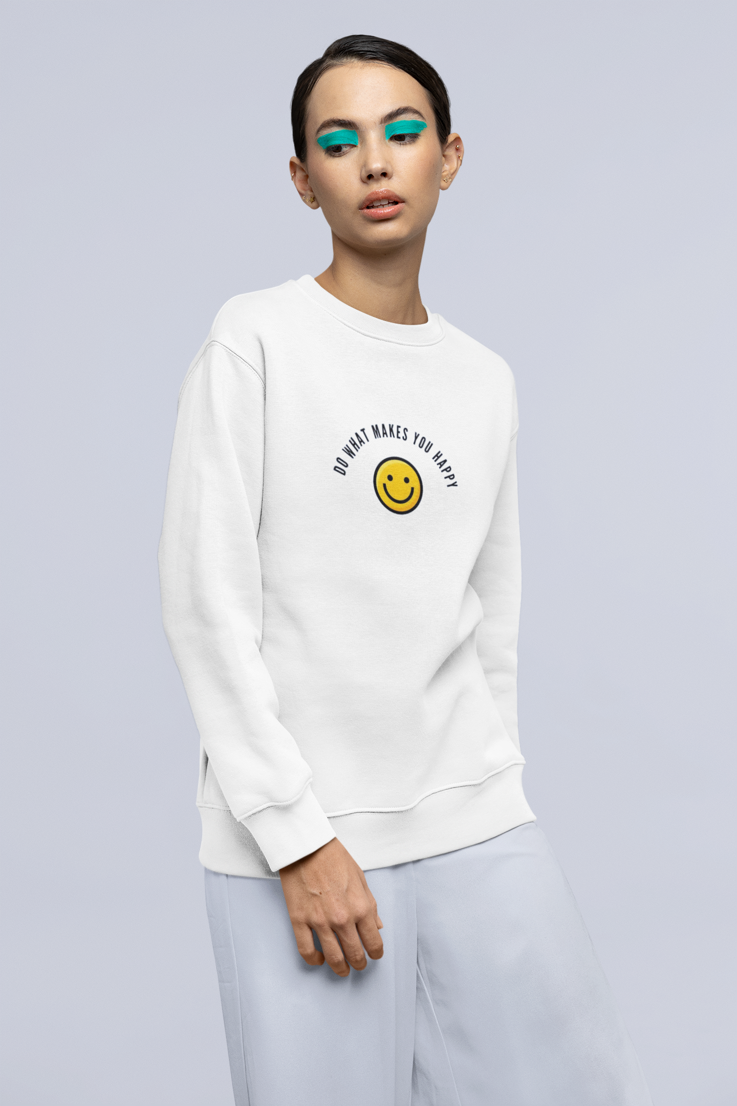Do what Makes you happy Oversized Sweatshirt