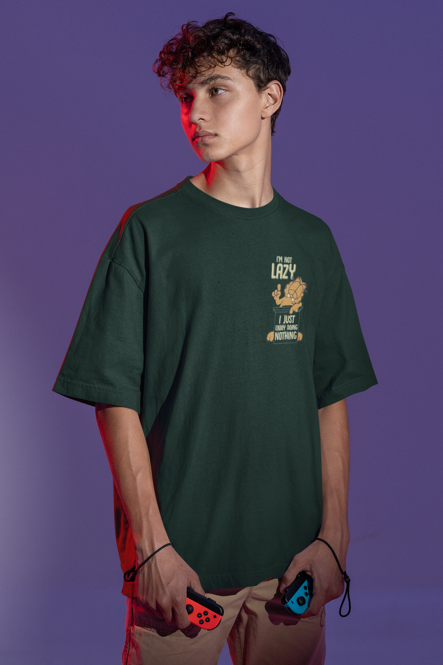 Garfield : I'm not Lazy Oversized T-shirt