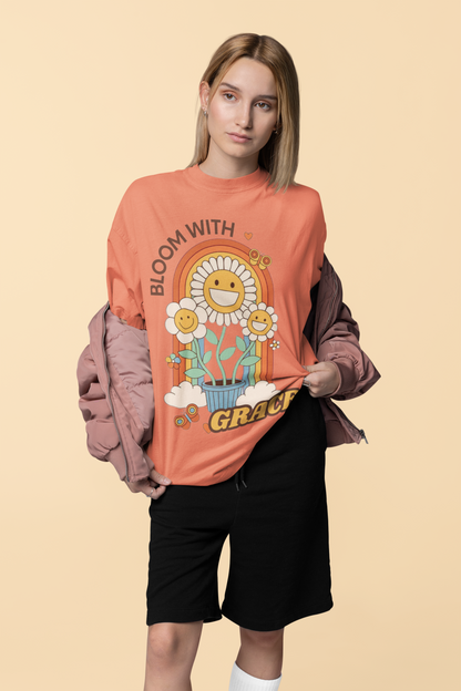 Bloom With Grace Oversized T-shirt