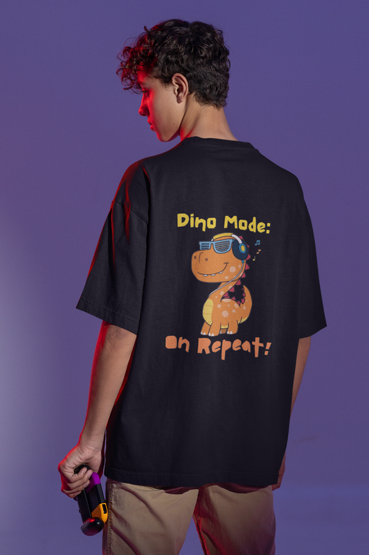 Dino Mode : On Repeat! Oversized T-shirt