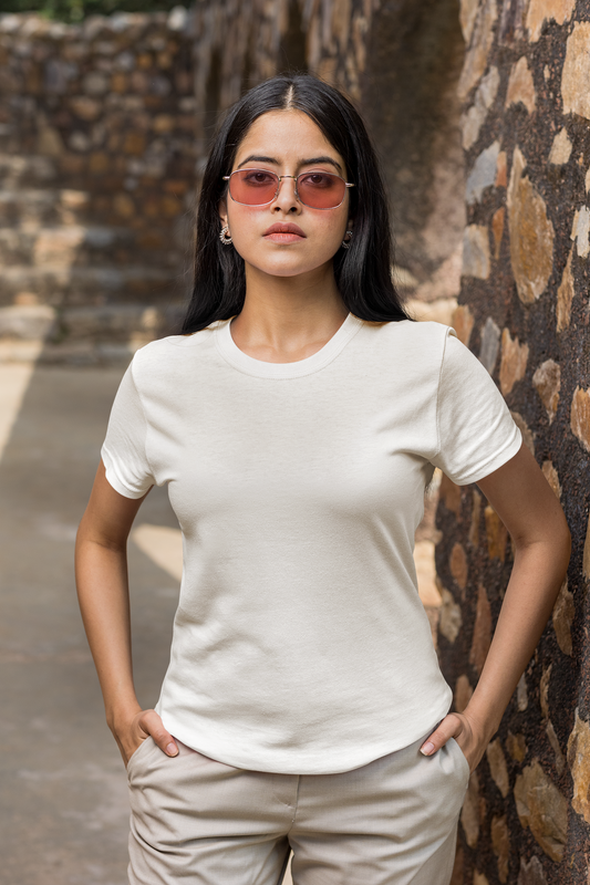 Solids : White Classic T-shirt