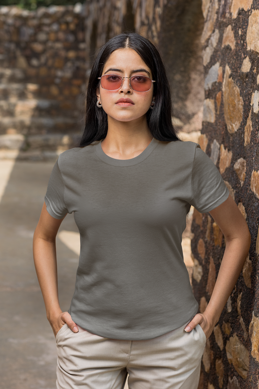 Solids : Grey Classic T-shirt