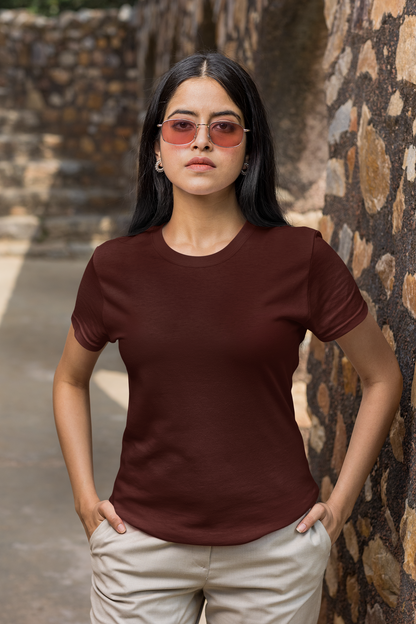 Solids : Maroon Classic T-shirt