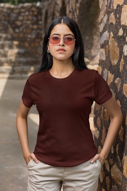 Solids : Maroon Classic T-shirt