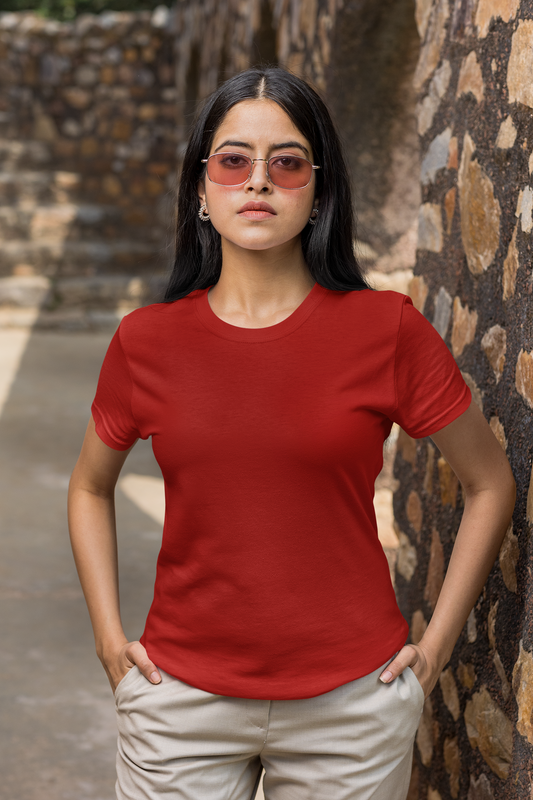 Solids : Red Classic T-shirt