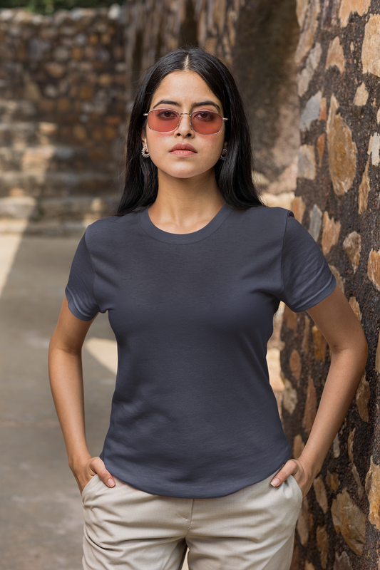 Solids : Navy Blue Classic T-shirt