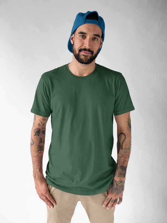 Solids : Bottle Green Classic T-shirt