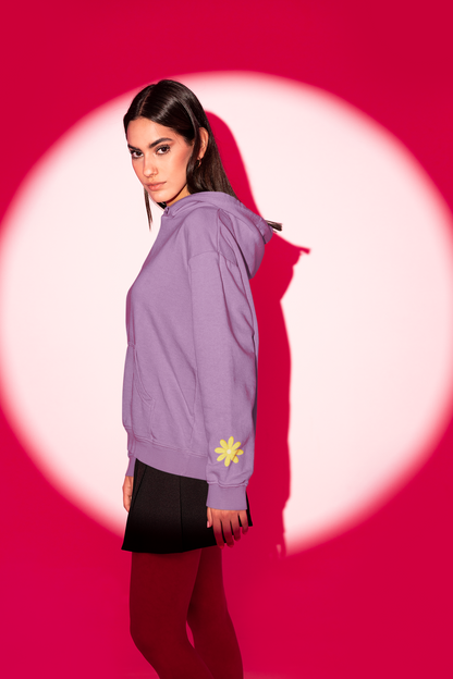 Lavender Yellow Flower Hoodie