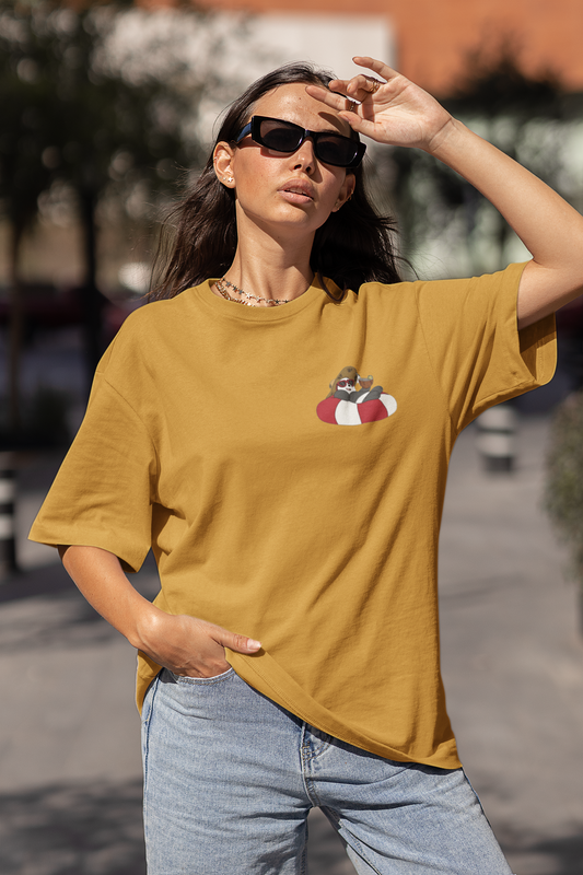 Floatin' with Panda Oversized T-shirt
